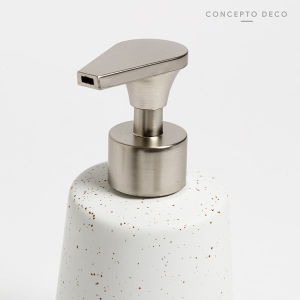 DISPENSER GRANITO REDONDO 19CM BLANCO