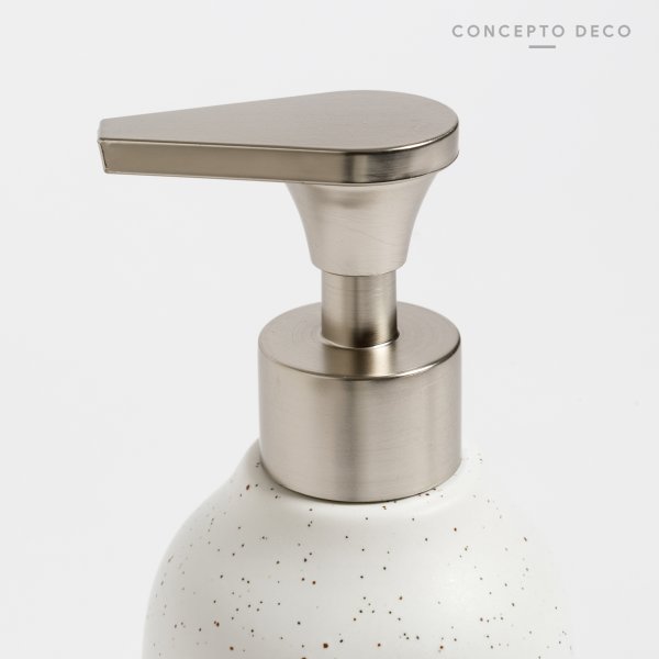 DISPENSER GRANITO SILUETA 19CM BLANCO