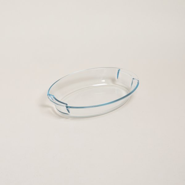 Fuente De Vidrio Templado Oval 28,5X21 Cm