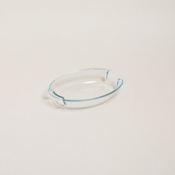 Fuente De Vidrio Templado Oval 24,5X18 Cm