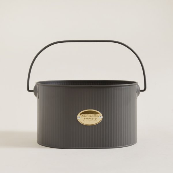 BOTELLERO X 6 DE METAL GRIS GENERAL STORE 24X17X14 CM 