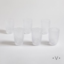 Set X 6 Vasos Selma 400 Ml Vassa Home