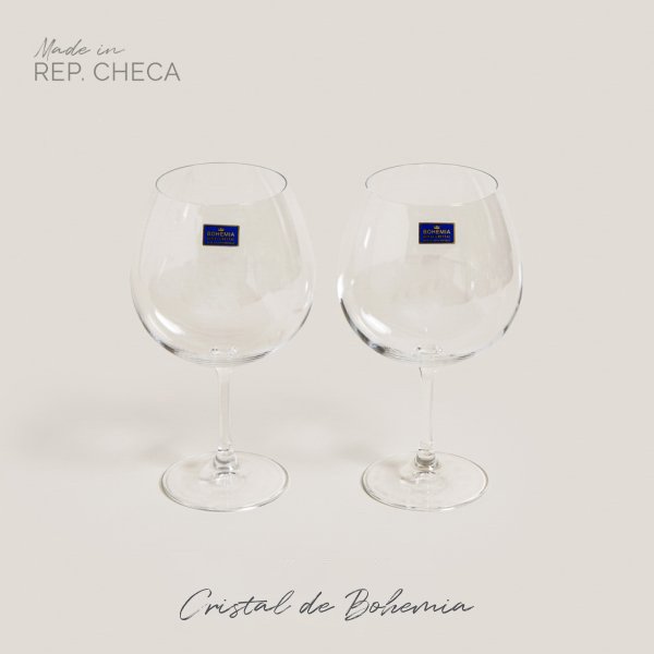 [4112832] Set X 2 Copas De Cristal De Bohemia Gin Tonic 820