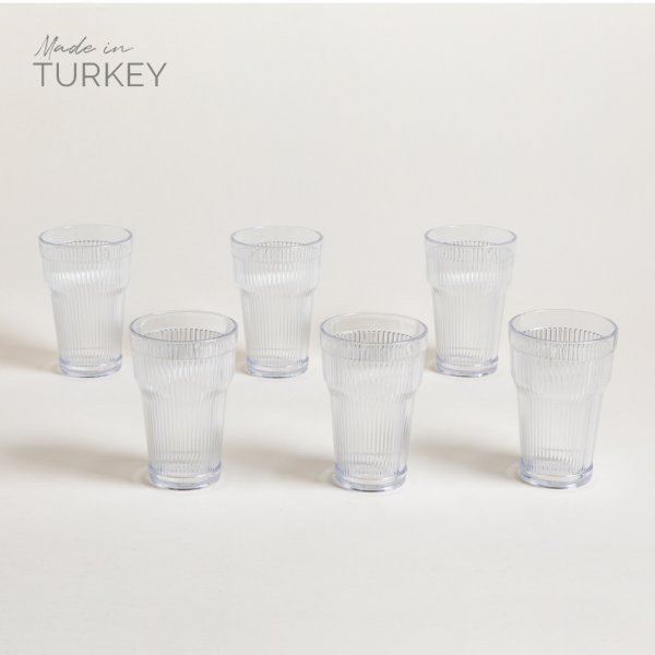 VASO DE ACRILICO GALATA TRANSPARENTE 400 ML