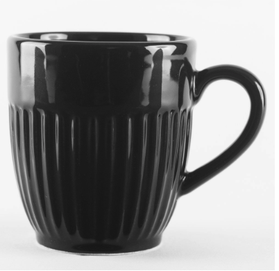 Mug Canela 350Cc Negro Ceramica