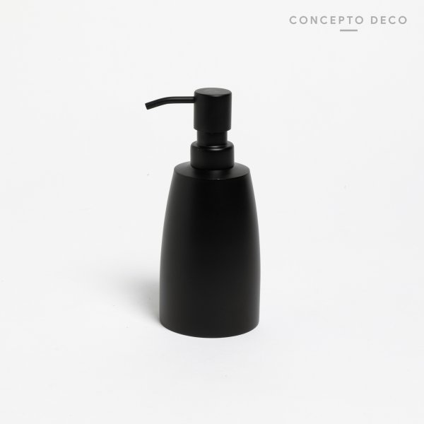 [165801] Dispenser Negro Mate Sifon Bajo 17 Cm