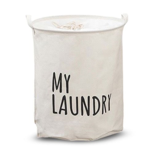 CESTO DE ROPA MY LAUNDRY 35X45CM BLANCO