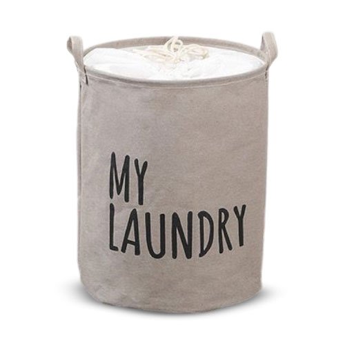 CESTO DE ROPA MY LAUNDRY 35X45CM GRIS