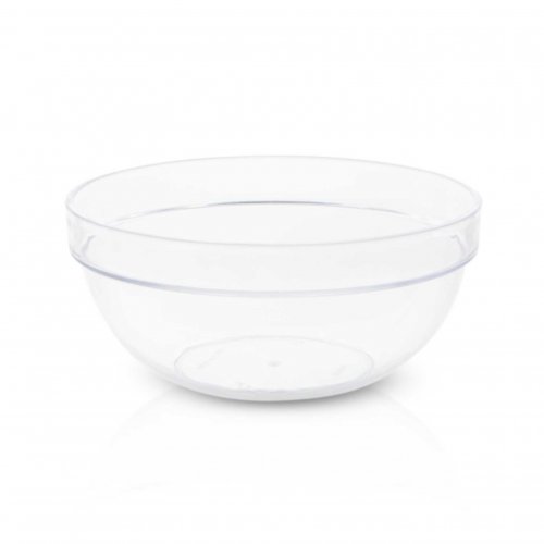 Bowl Liso Redondo Con Borde Ancho - Acrílico 14X6Cm