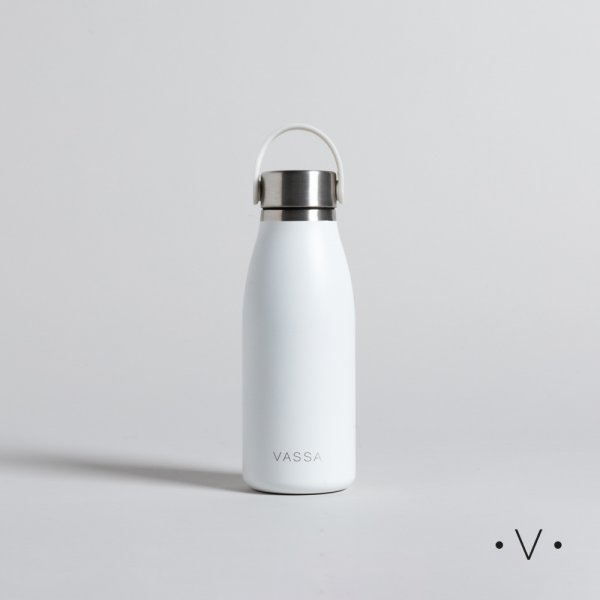 Botella Termica De Acero Allen White 350 Ml Vassa Home