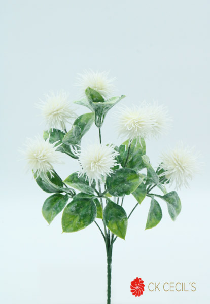 CLEMANTIS FLOWERS X 7 32 CM. WHITE