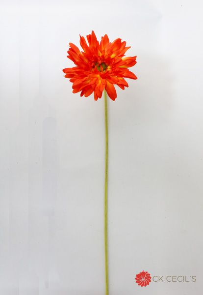 GERBERA SINGLE 92CM ORANGE