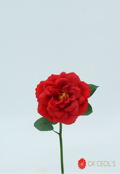 [4130237] Rose Spray 23 Cm. Red