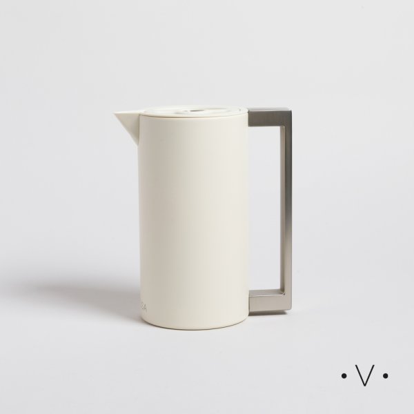 Jarra Termica Cream Asa Aluminio 1000 Ml Vassa Home