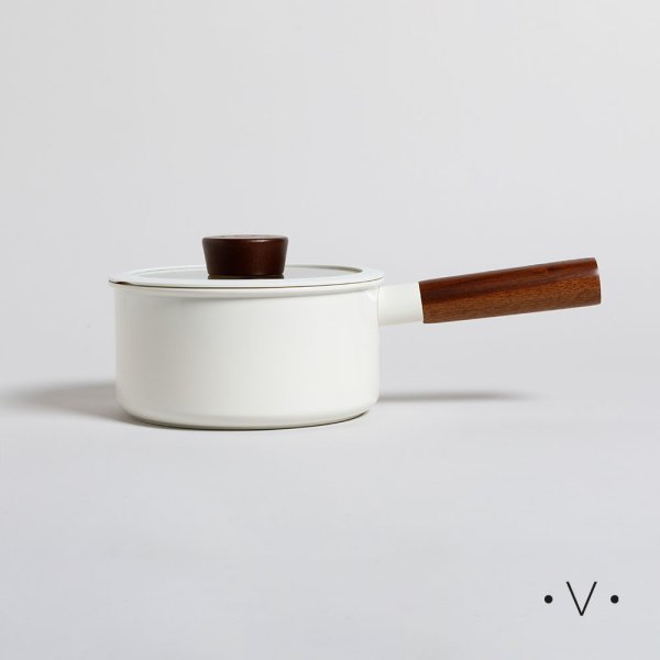 Cacerola Lund Antiadherente Tapa De Vidrio Y Mango De Madera 18 Cm Vassa Home