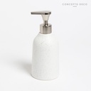 DISPENSER GRANITO SILUETA 19CM BLANCO