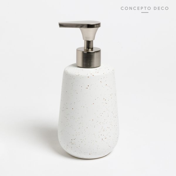 DISPENSER GRANITO REDONDO 19CM BLANCO