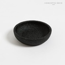 Jabonera Simil Piedra 11Cm Negro