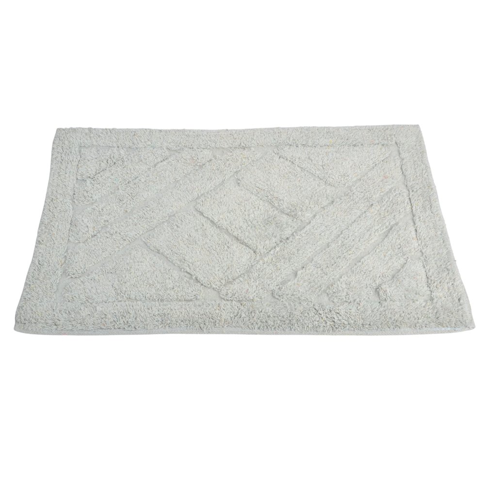 ALFOMBRA DE BAÑO 40 X 60 CM RAYAS OBLICUAS GRIS