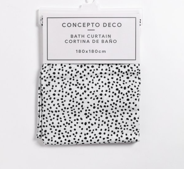 CORTINA TELA ESTAMPADA DALMATA 180X180