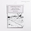 Cortina Tela Estampada Marmol 180X180