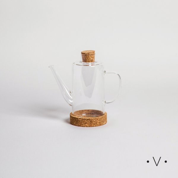 Aceitera/Vinagrera Cilindrica Con Asa 350 Ml Vassa Home