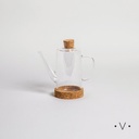 ACEITERA/VINAGRERA CILINDRICA CON ASA 350 ML VASSA HOME