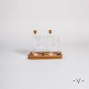 Set De Aceitera Y Vinagrera Barril 350 Ml Vassa Home