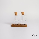 SET DE ACEITERA Y VINAGRERA CON ASA 200 ML VASSA HOME