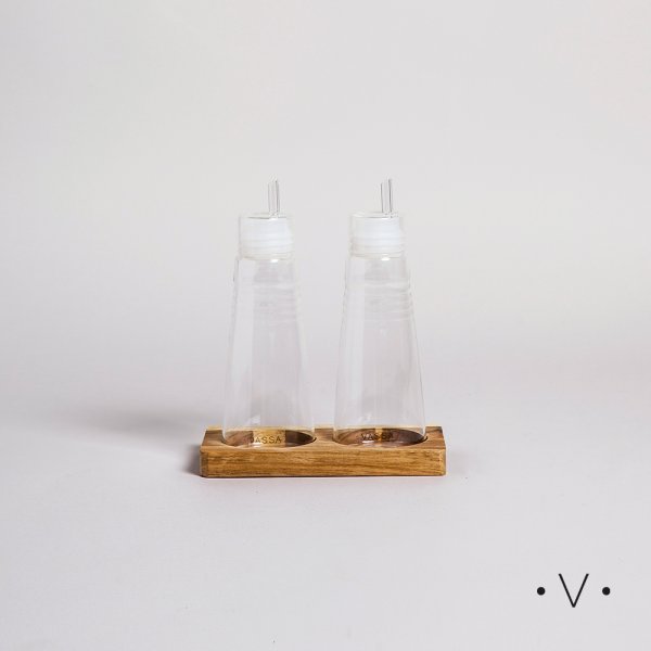SET DE ACEITERA Y VINAGRERA C”NICAS 180 ML VASSA HOME 