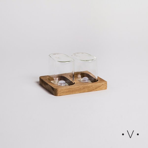 SET DE SALERO Y PIMENTERO OVALADOS 150 ML VASSA HOME