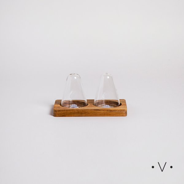 SET DE SALERO Y PIMENTERO C”NICOS 120 ML VASSA HOME 