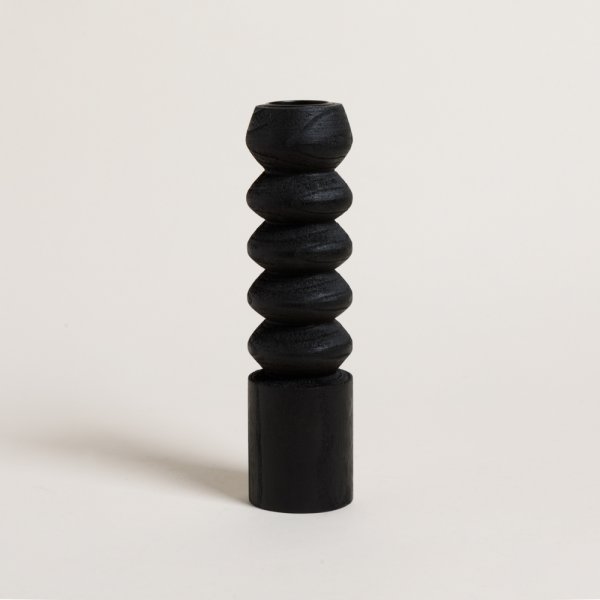 PORTAVELA BOIS NEGRO 28X7 CM