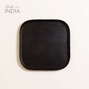 Bandeja Redondeada Pali Negro 25,5 Cm