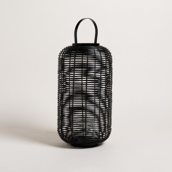 Fanal Lantern Negro 40X22 Cm