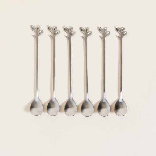 SET X 6 CUCHARAS LARGAS  ACERO STEM 16,5 CM
