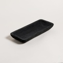 BANDEJA RECTANGULAR DECO KIRI NEGRO 6X46,5X20,5CM