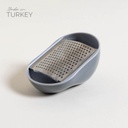 RALLADOR ACERO CON SOPORTE CONTENEDOR 14X9 CM