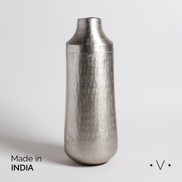 JARRON BHIMA PLATA 19X41,5 CM VASSA HOME