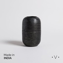 JARRON BHIMA GRAFITO 13,5X20 CM VASSA HOME