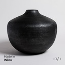 Jarron Bhima Grafito 35,5X29 Cm Vassa Home