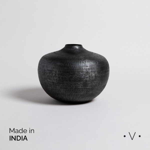 [4113378] Jarron Bhima Grafito 25X19,5 Cm Vassa Home