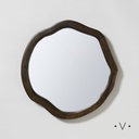 Espejo Arqueado Dark Wood 50 Cm Vassa Home