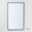 Espejo Rectangular Grey Wood 100X60 Cm Vassa Home