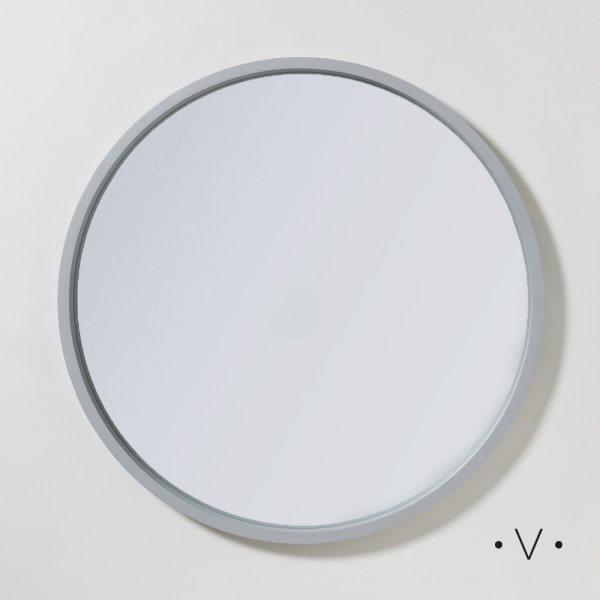ESPEJO REDONDO GRANDE GREY WOOD 80 CM VASSA HOME