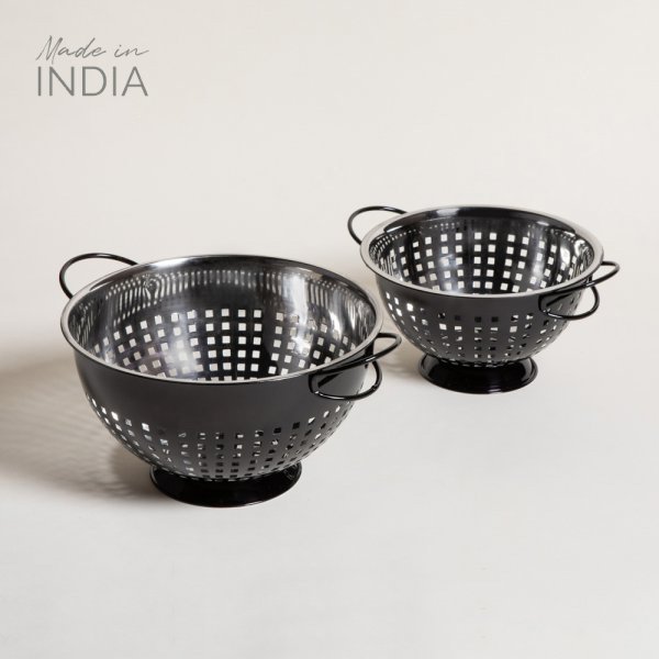 Set X 2 Coladores Black 35,5X16 / 30,5X13 Cm