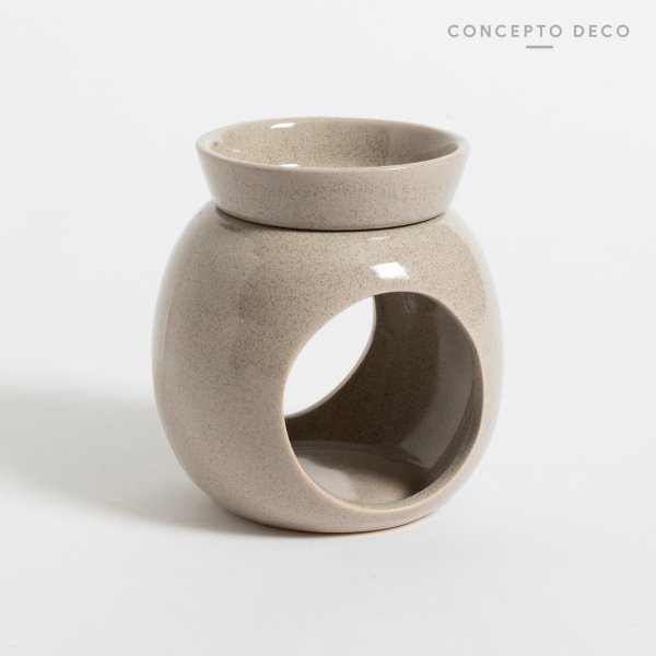 HORNO DIFUSOR CÉRAMICA GRIS 13X9CM