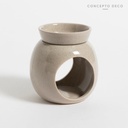 HORNO DIFUSOR CÉRAMICA GRIS 13X9CM
