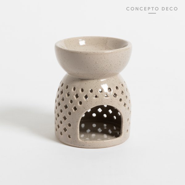 HORNO DIFUSOR B CÉRAMICA GRIS 12X9CM