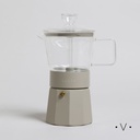 Cafetera Tipo Italiana De Borosilicato 360 Ml Vassa Home